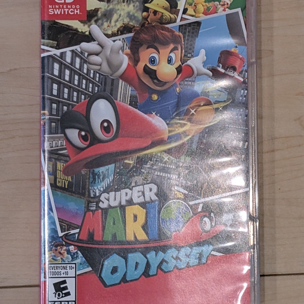 Nintendo Switch Super Mario Odyssey Game - Red and Blue